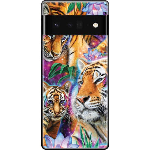 Daydream Galaxy Tigers by Sheena Pike Google Pixel 6 Pro Skin